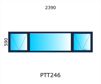 Aluminium Top Hung Window PTT246 - Image 4