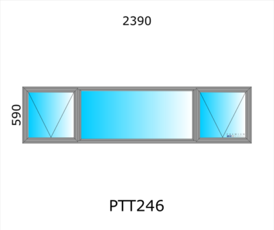 Aluminium Top Hung Window PTT246 - Image 3