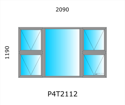 Aluminium Top Hung Window P4T2112 - Image 4