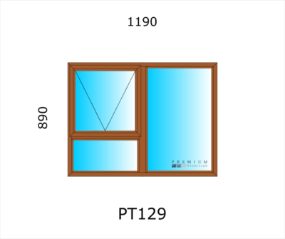 Aluminium Top Hung Window PT129
