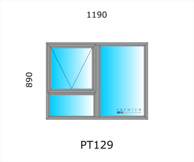 Aluminium Top Hung Window PT129 - Image 4