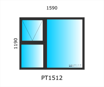 Aluminium Top Hung Window PT1512 - Image 2