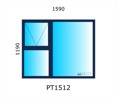 Aluminium Top Hung Window PT1512 - Image 3