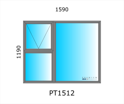 Aluminium Top Hung Window PT1512 - Image 4