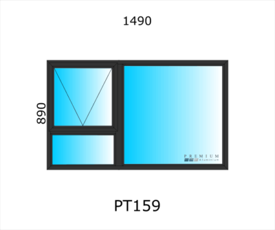 Aluminium Top Hung Window PT159 - Image 2