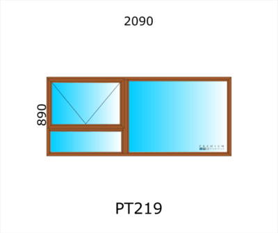 Aluminium Top Hung Window PT219