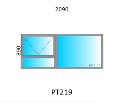 Aluminium Top Hung Window PT219 - Image 4