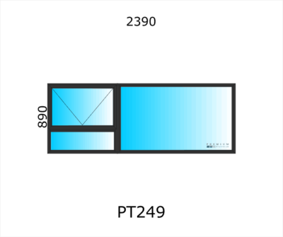 Aluminium Top Hung Window PT249 - Image 2