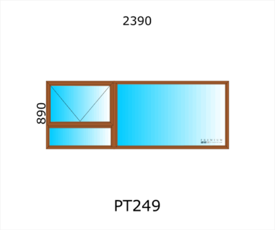 Aluminium Top Hung Window PT249