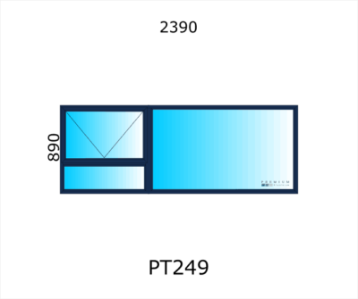 Aluminium Top Hung Window PT249 - Image 3