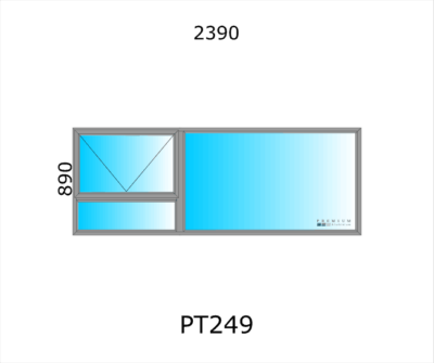 Aluminium Top Hung Window PT249 - Image 4