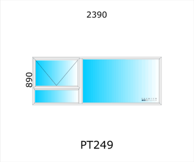 Aluminium Top Hung Window PT249 - Image 5