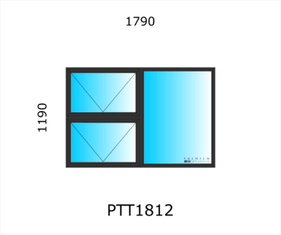 Aluminium Top Hung Window PTT1812 - Image 2