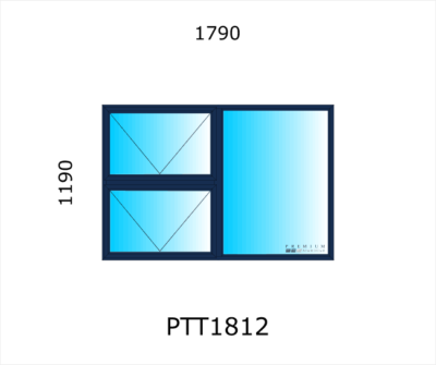 Aluminium Top Hung Window PTT1812 - Image 3