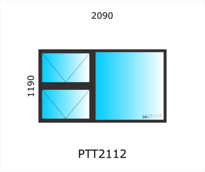 Aluminium Top Hung Window PTT2112 - Image 2