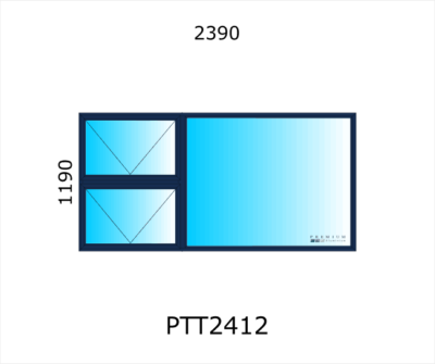 Aluminium Top Hung Window PTT2412 - Image 3