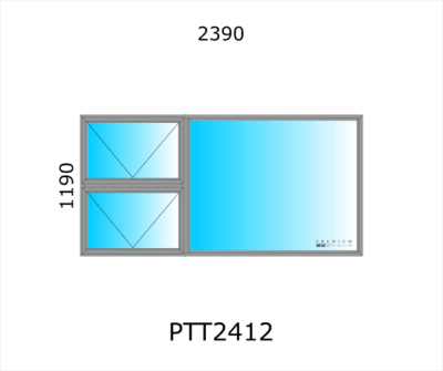 Aluminium Top Hung Window PTT2412 - Image 4