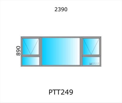 Aluminium Top Hung Window PTT249 - Image 4