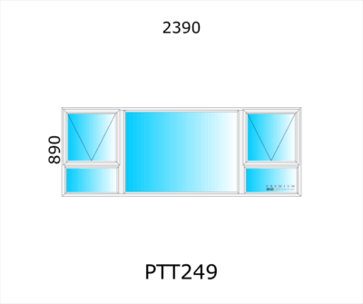 Aluminium Top Hung Window PTT249 - Image 5