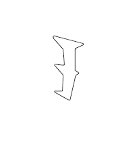 Back Wedge 2 fin 5mm H97