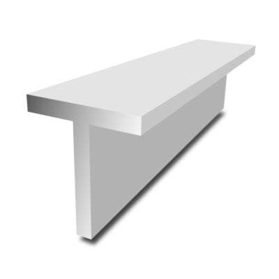Aluminium T-Section 20mm x 33.5mm x 1.5mm x 1.2mm