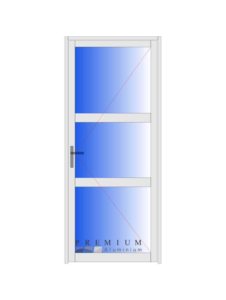 Aluminium Hinged Door or Pivot Door Configuration