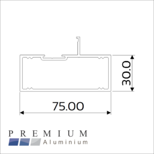 Clip44 Frame Flat Back 75mm 26E