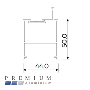 Clip44 Head/Sill Rail  50mm R7