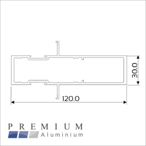 Clip44 Mullion 120mm W120