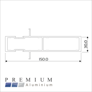 Clip44 Mullion 150mm W150
