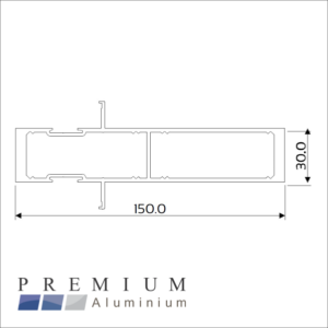 Clip44 Mullion 150mm H/Duty