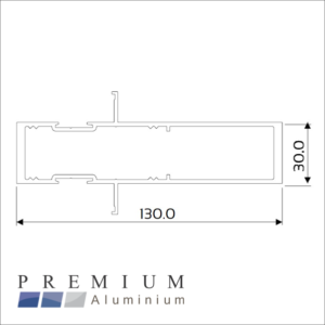 Clip44 Mullion 130mm W130