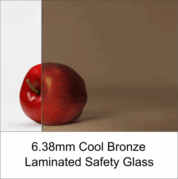 6.38mm Cool Bronze Laminated Safety Glass