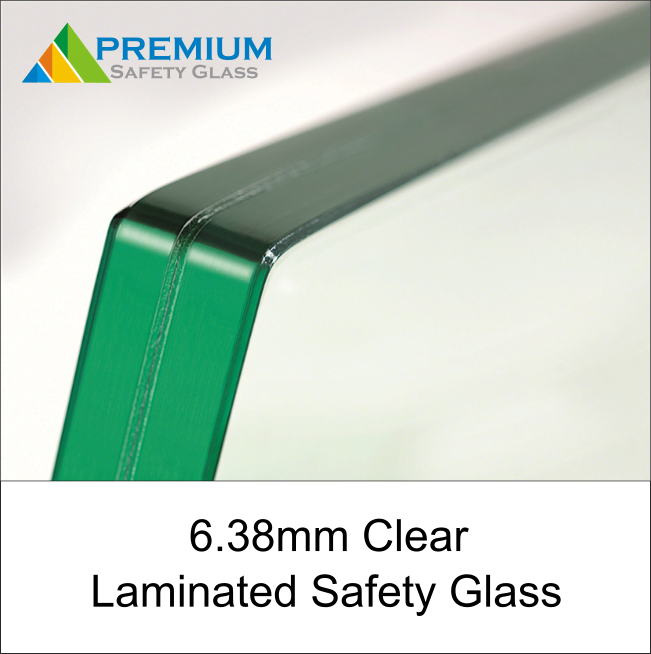 6.38mm Clear Laminated Safety Glass Premium Aluminium