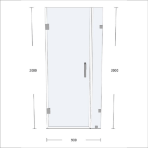 Minimalist Frameless Panels for Shower Enclosure