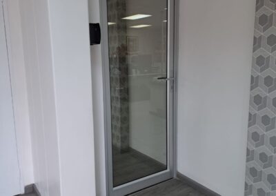 Contemporary and Functional Single Hinged Aluminium Door