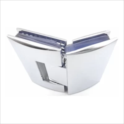 135° Glass To Glass Hinge-Brass Chrome Plated