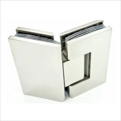 135° Glass To Glass Hinge-Polished Stainless Steel