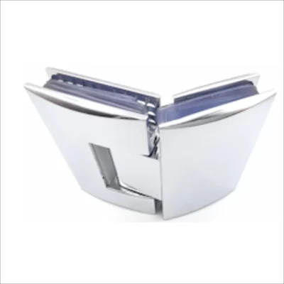 135° Glass To Glass Hinge-Zinc Chrome Plated.