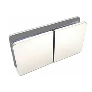 180° Glass To Glass Clamp-Polished Stainless Steel