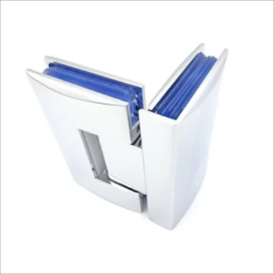 90° Glass To Glass Hinge-Brass Chrome Plated