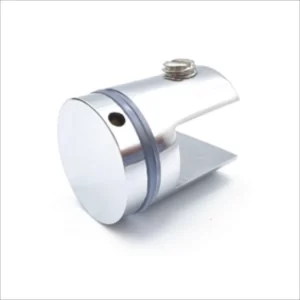Glass Shelf Holder-Brass/Chrome 25mm-No Hole Glass To Glass