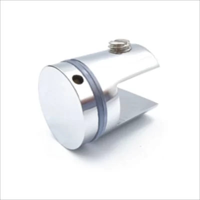Glass Shelf Holder-Brass/Chrome 25mm-No Hole Glass To Glass