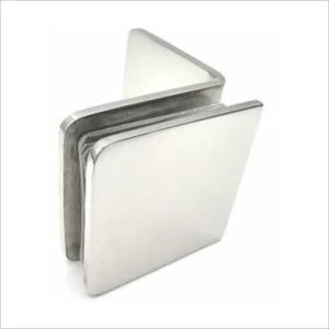 90° Glass To Wall Clamp-Polished Stainless Steel