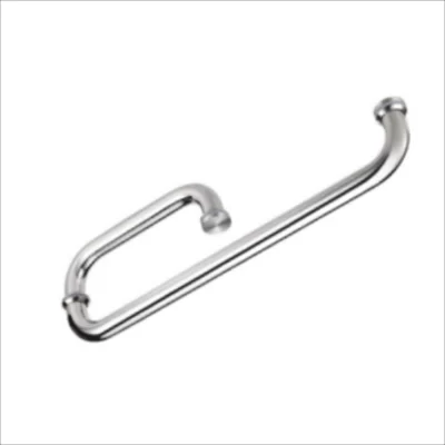 Round Towel Rail 425mm With Handle 150mm-Chrome