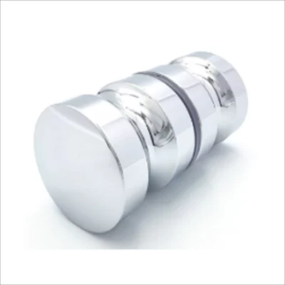 Back To Back Knob (Small Groove)-Aluminium Chrome