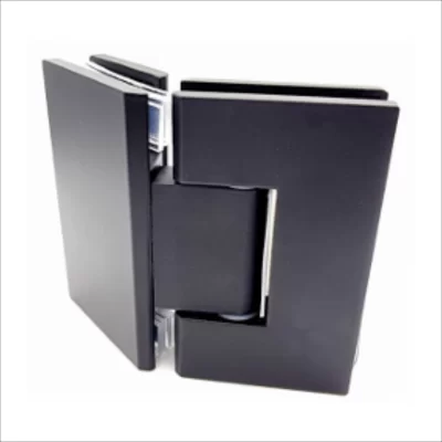 135° Glass To Glass Hinge-Stainless Steel Black