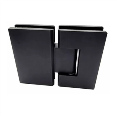 180° Glass To Glass Hinge-Stainless Steel Black