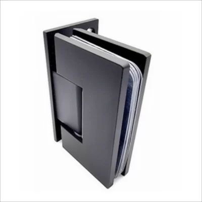 90° Half Back Hinge Wall-Mounted-Stainless Steel Black