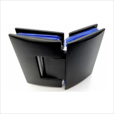 135° Glass To Glass Hinge-Zinc Black